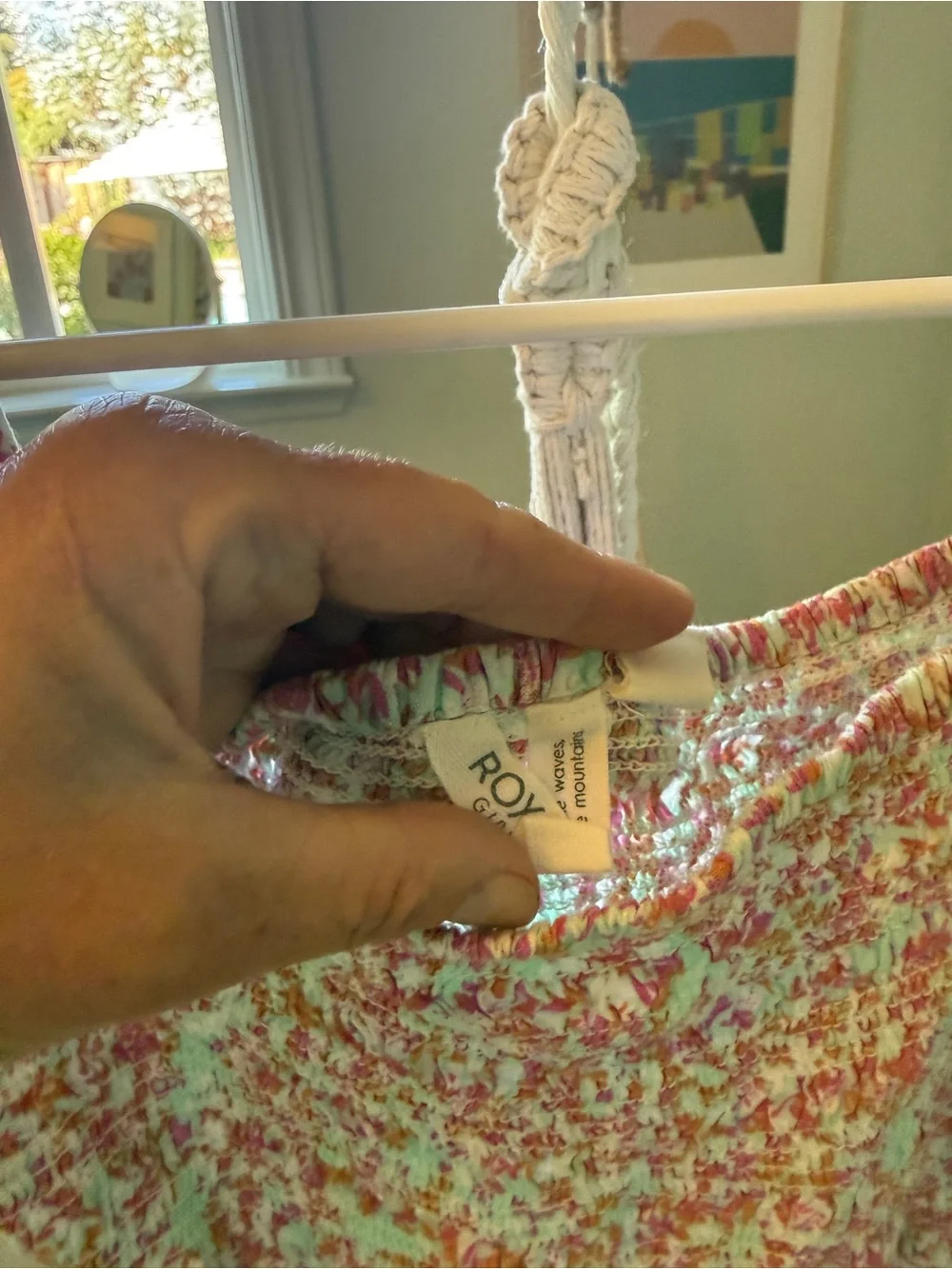 Roxy Pink Multi Floral Smocked Puff-Sleeve Dress